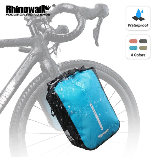 Rhinowalk Waterproof Bike Front Fork Bag Quick Release 4-6L Shoulder Storage Bag