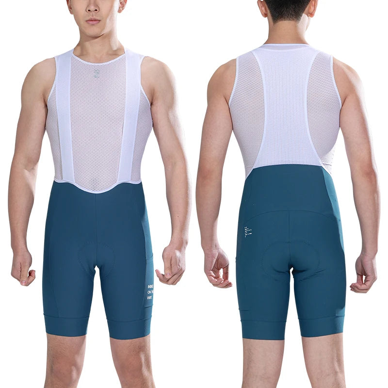 INBIKE Mens Cycling Bib Shorts 3D Padded MTB Road Bike Shorts with Pocket