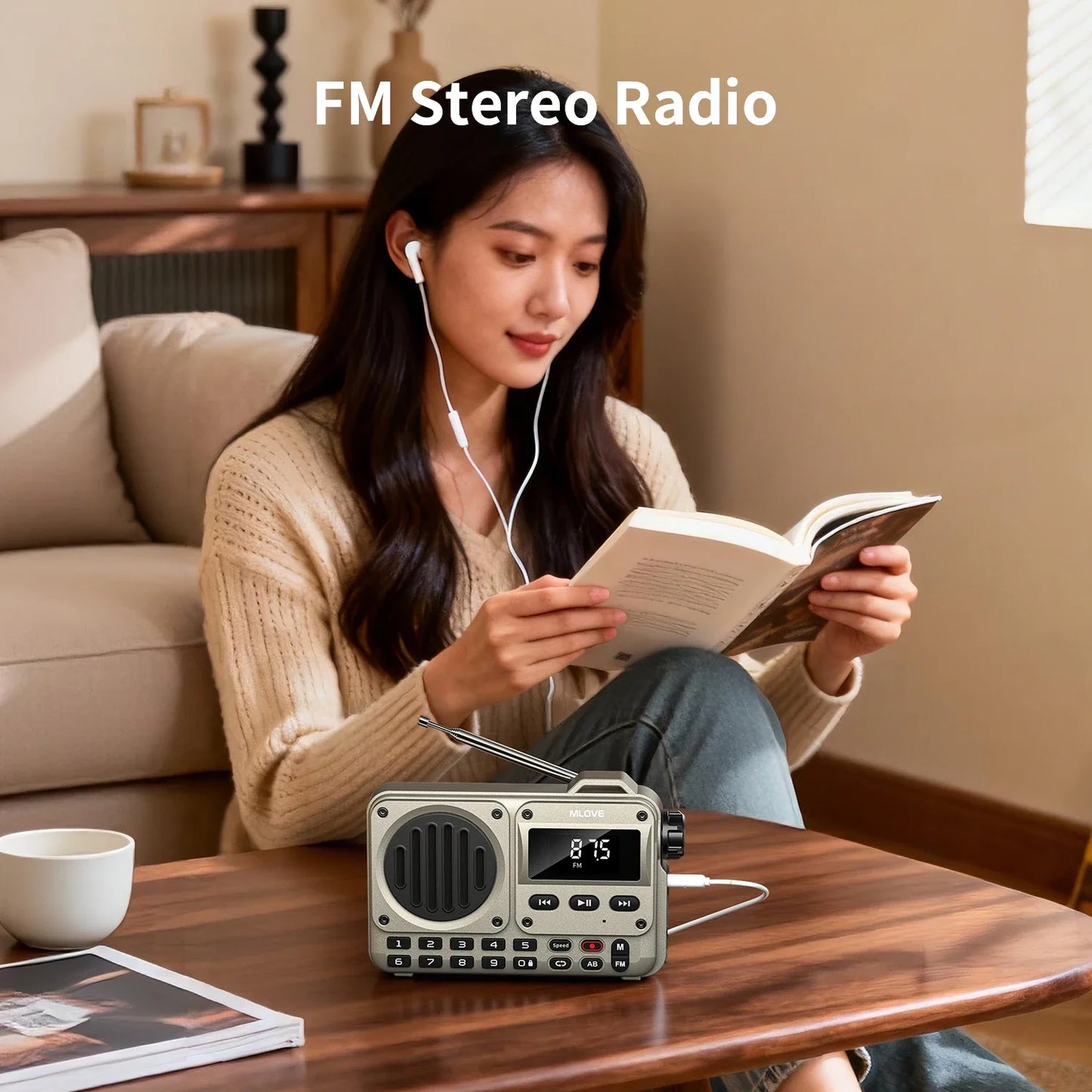 Portable Bluetooth Speaker Mini FM Radio MP3 Player USB TF Card Audio