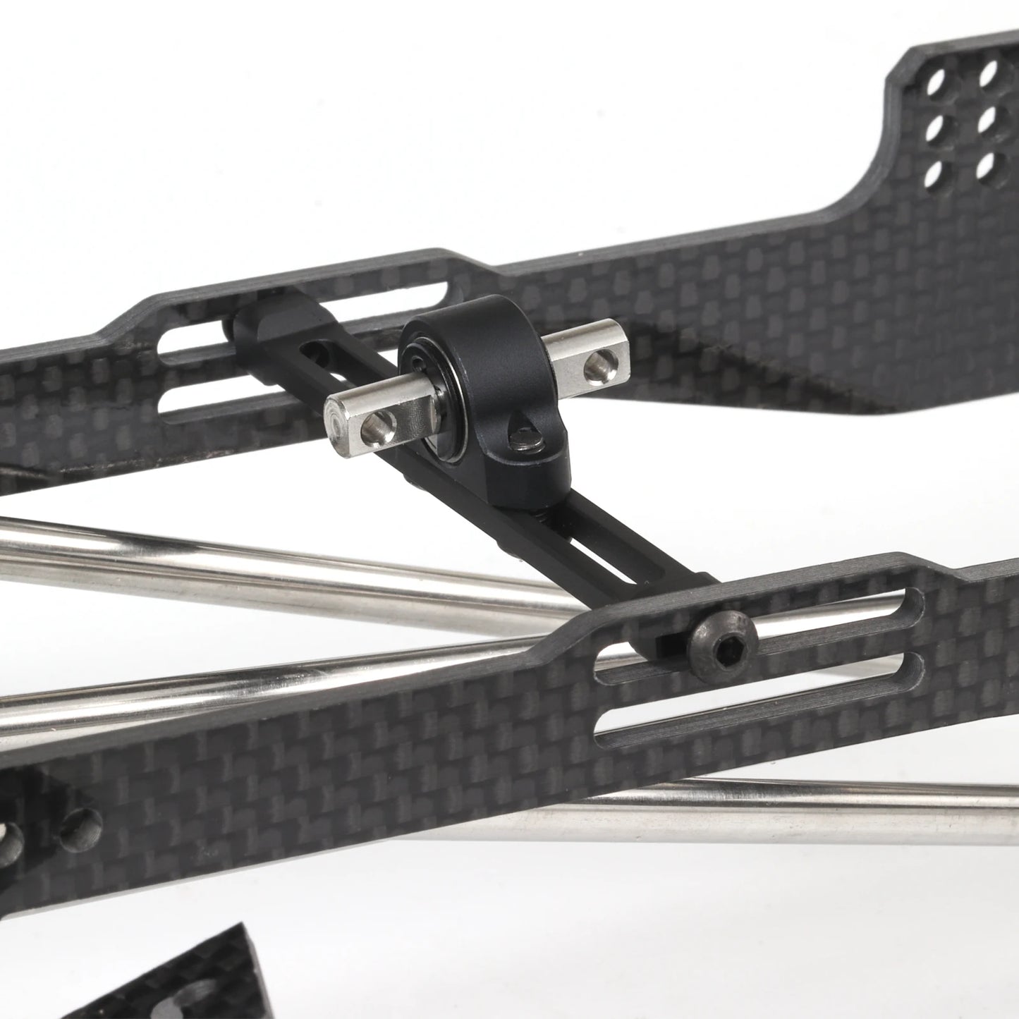 Carbon LCG Chassis Kit Delrin Skid Plate 1/10 RC Crawler Capra SCX10 II Comp