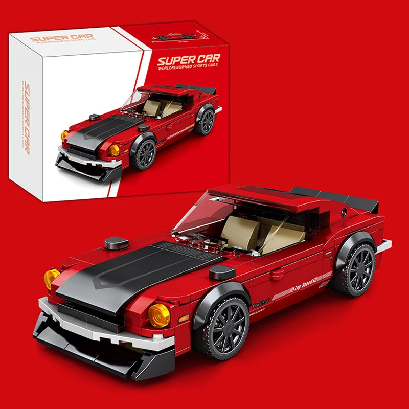 310pcs JDM Racing Car Building Blocks Classic Sports Vehicle STEM Model Toy Gift