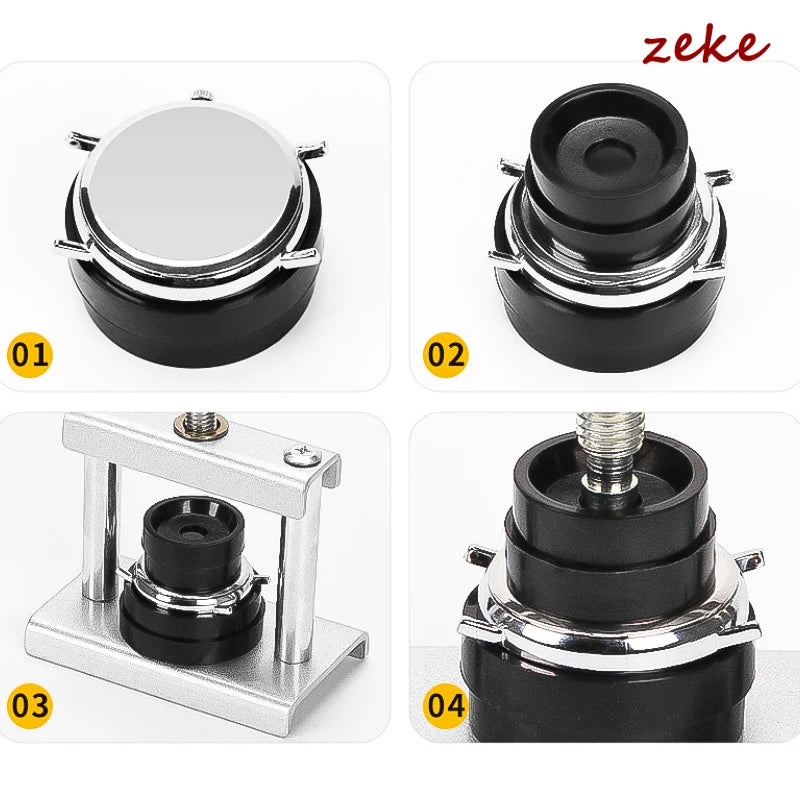 Watch Back Case Press Tool Professional Repair Closer with Dies for Watchmaker