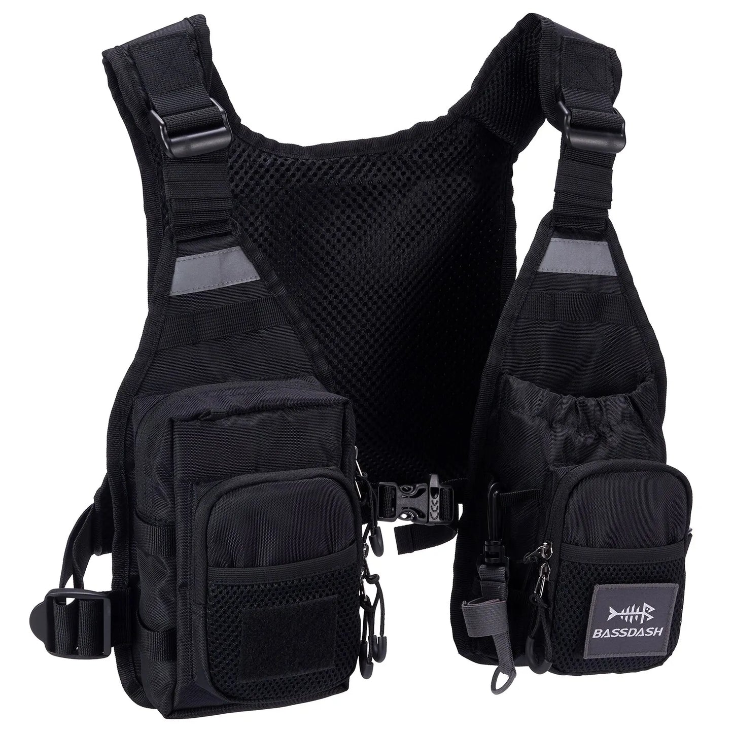 Fly Fishing Vest Bassdash FV08 Lightweight Chest Pack One Size Men Women