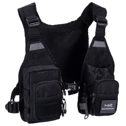 Fly Fishing Vest Bassdash FV08 Lightweight Chest Pack One Size Men Women