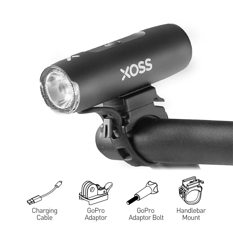EXPROTAS Front Bike Headlight 400/800 Lumen USB Rechargeable Waterproof Light