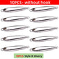 10pcs Fishing Lure Metal Jig Baits Sea Saltwater Casting Tackle 7g-80g