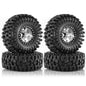 1.9" RC Beadlock Wheels | Metal Rim Tire Set for 1/10 TRX4 Axial D90 RC Crawlers