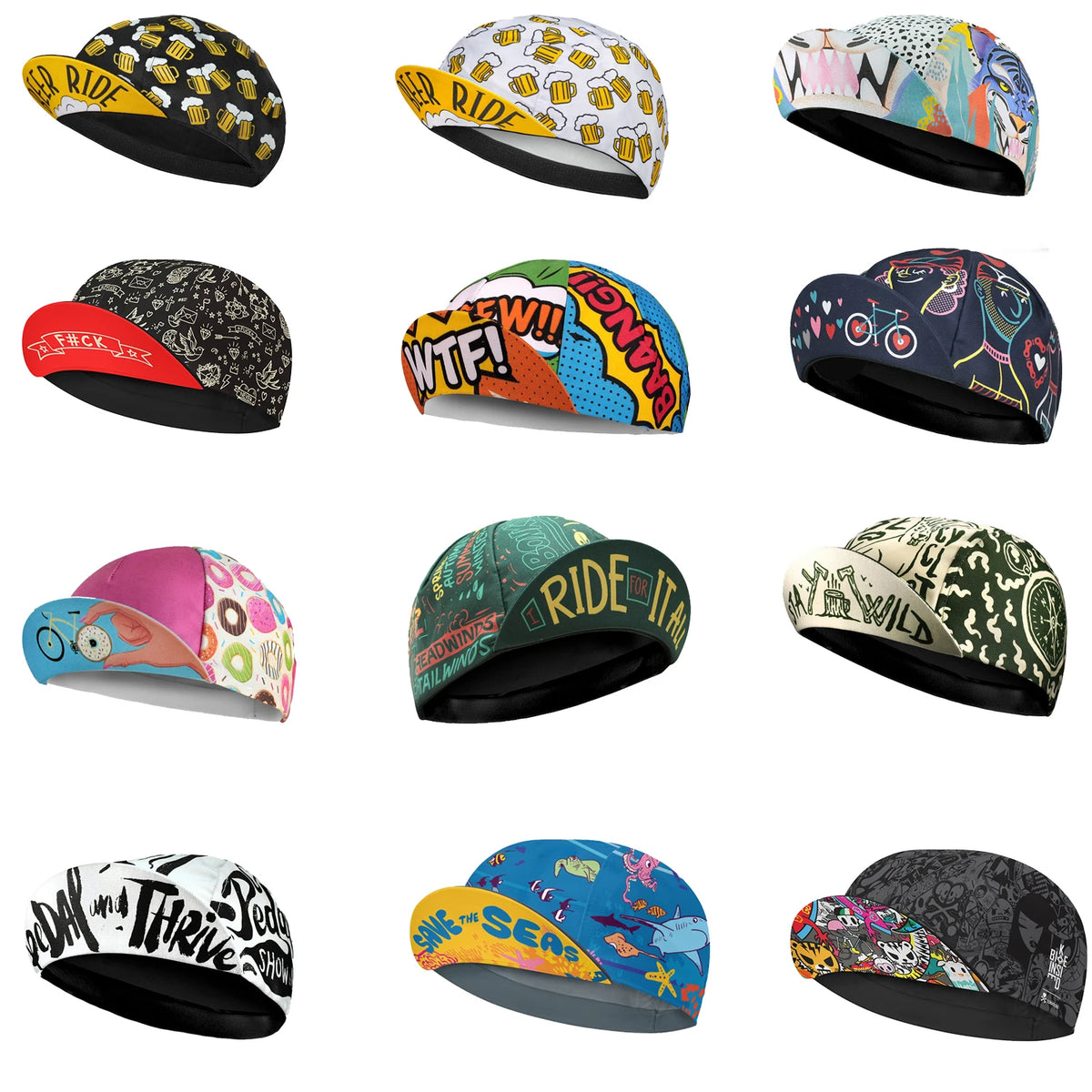 Classic Retro Red Cycling Caps Breathable Summer Hat for Men and Women