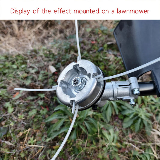 Nylon Steel Lawn Mower Head Replacement Trimmer Line 4pcs Metal Parts