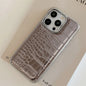 Colourful Crocodile Leather Case for iPhone 11-17 Air Pro Max Plus Shockproof