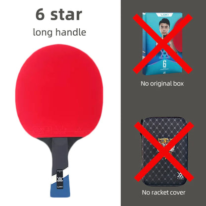 Loki E-Series Table Tennis Racket Professional Carbon Blade Ping Pong Racket Paddle High Elastic Rubber-EXPROTAS