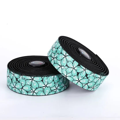 Sakura Pattern Bike Handlebar Tape Soft Road Gravel Bicycle Bar Wrap Grip