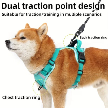 Reflective Dog Harness Adjustable Vest with Handle for Small to Large Dogs