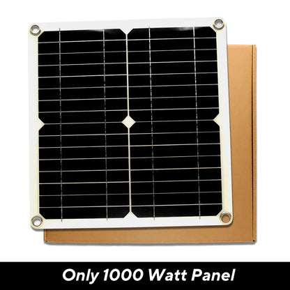 1000W 12V Solar Panel Kit with 10A-100A Controller for RV Car Caravan Battery