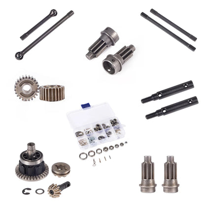 Metal Front Rear CVD Driveshaft Diff Gear Portal Axles 1/10 RC Crawler TRX4