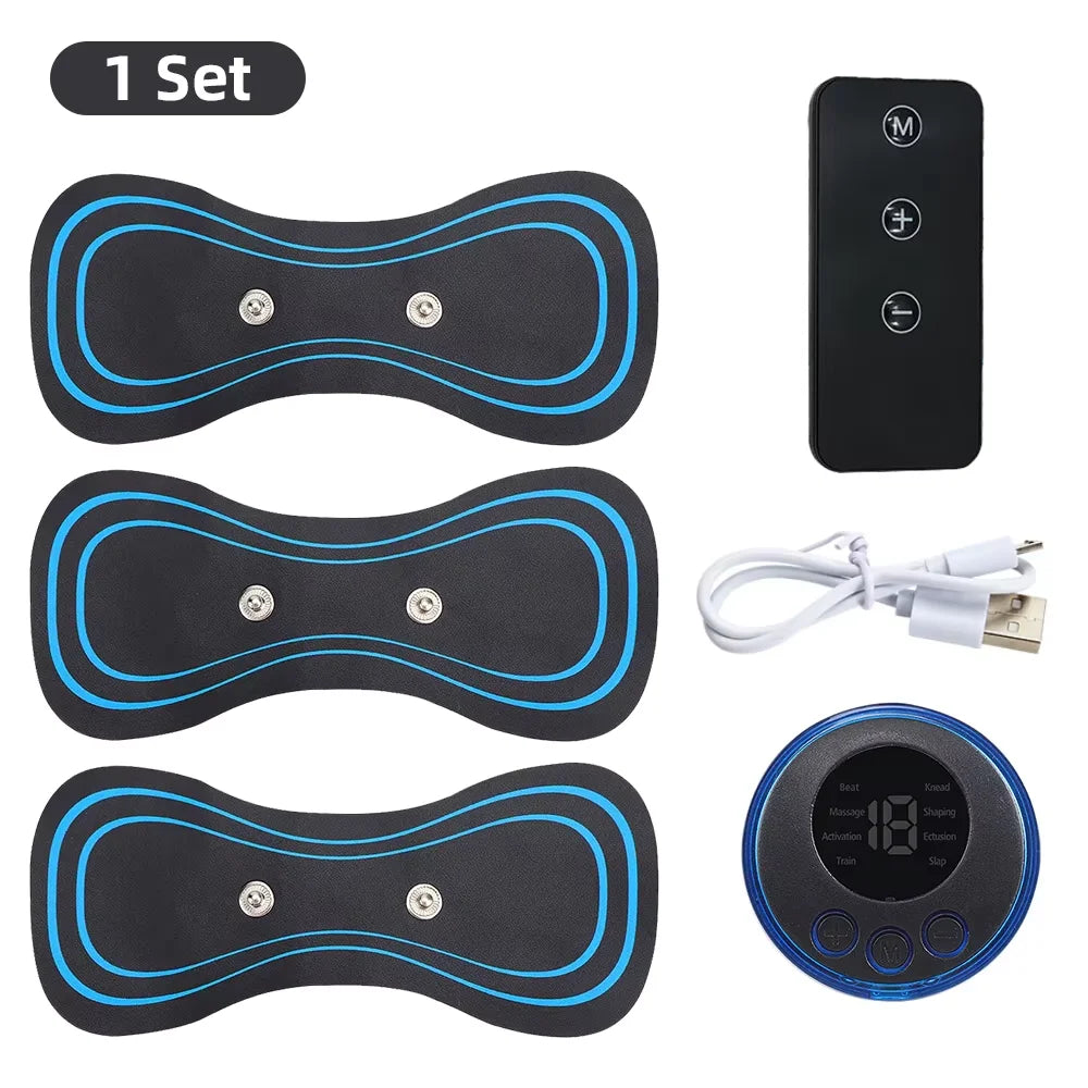 Neck Massage Massager Electric Muscle Pain Relief 4Pcs 19 Levels Vibration