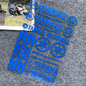 For Yamaha Motorcycle Bike Reflective Letter Stickers Racing Decals
