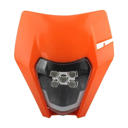 For KTM EXC Headlight Plate Motorcycle Led Headlights Supermoto Enduro Universal 2007 2020 XC SX MX Dirt Bike Motocross Headlamp-EXPROTAS
