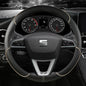 38cm Steering Wheel Cover Microfiber Leather Non-Slip Red Blue Beige Coffee