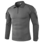 Mens Combat Military Tactical Long Sleeve Camo T-Shirt Army Shirt