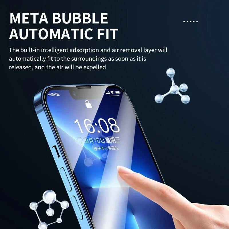 3Pcs Tempered Glass Screen Protector for iPhone 18 17 16 15 14 13 12 11