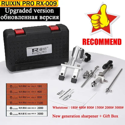 2023 New Upgraded Version Ruixin Pro RX009 Aluminium Alloy Knife Sharpener System 360 Degree Flip Constant Angle Grinding Tools-EXPROTAS