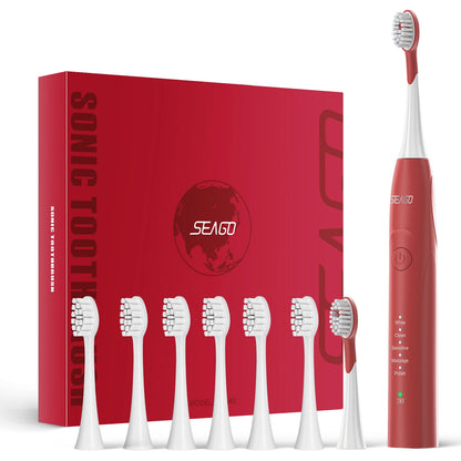 Seago Sonic Electric Toothbrush Two-engines Magnetic Core Oral Care Smart Adult Timer Brush Waterproof Brushes SG540-EXPROTAS