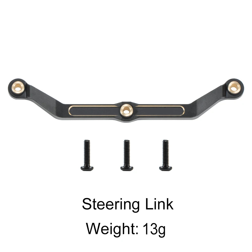 TRX4M Brass Steering Link Knuckle Diff Cover Caster Block Weights 1/18 RC