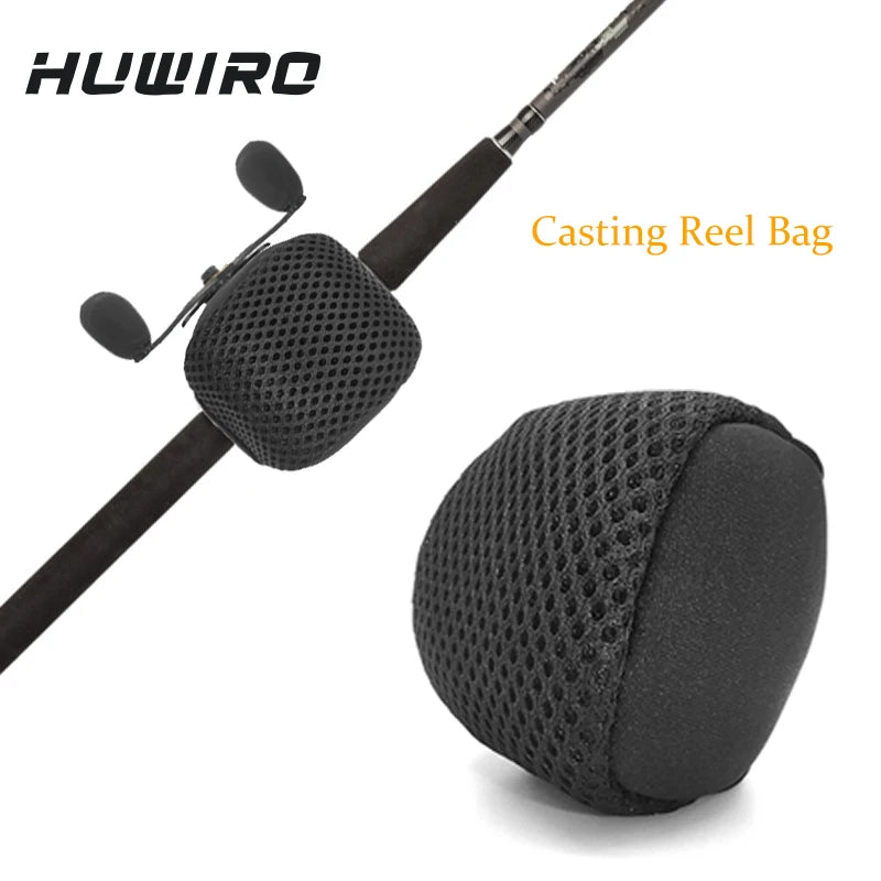 2Pcs Soft Fishing Reel Bag Protective Cases for Spinning & Casting