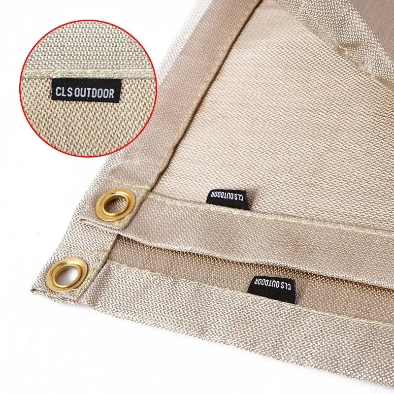 Outdoor Camping Fireproof Cloth BBQ Insulation Mat Flame Retardant Fiberglass Pad