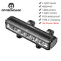 Offbondage Bicycle Light Front 1400Lumens USB Rechargeable Waterproof Flashlight