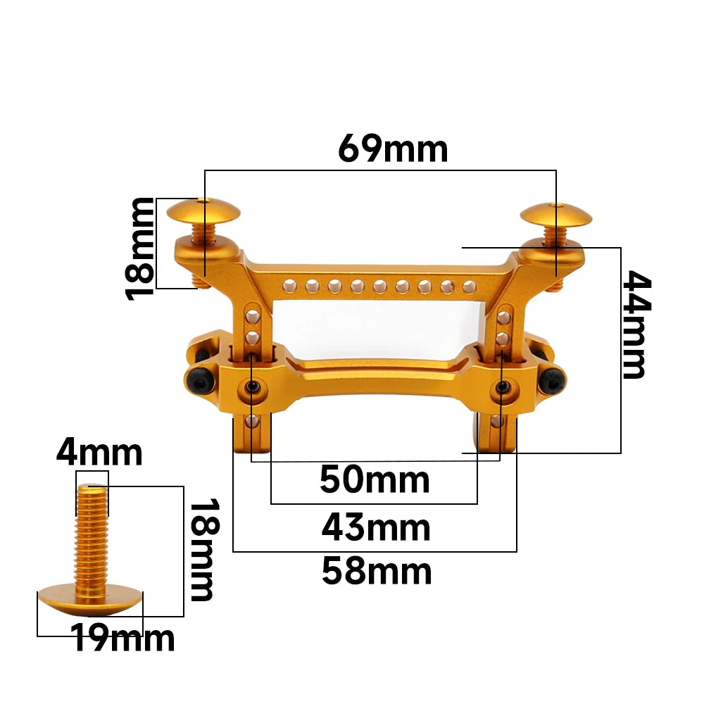 1/10 RC Crawler Metal Body Post Mounts for Traxxas TRX-4 / TRX-6 - EXPROTAS