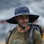 Men's Bucket Hat Mesh Wide Brim Sun Cap Fishing Hiking Outdoor Summer