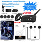 EJEAS V6 PRO+/PLUS Motorcycle Helmet Bluetooth Walkie Talkie 6 Rider Distance 800 Meters Waterproof IP67