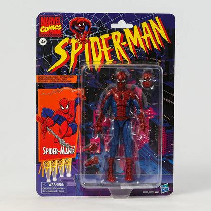 Marvel Legends Retro Cardback Spider-Man Cel-Shading Comics PVC Action Figure Collectible Model Toy Gift-EXPROTAS