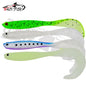 4PCS Fishing Lure Jigging Soft Baits 12.5cm 5.5g Hooks for Bass Pike