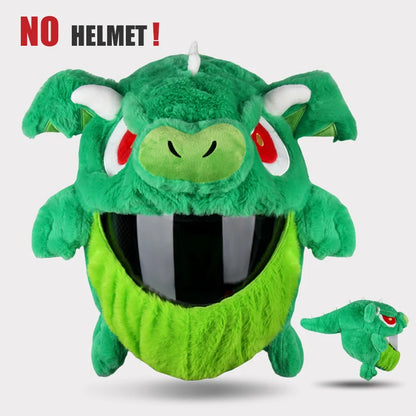Protection Headgear Cover Plush Helmet for Motorcycle Full Face Cartoon