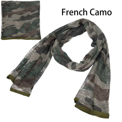 Veil Camo Mesh Scarf for Outdoor Camping Hiking Hunting Activities