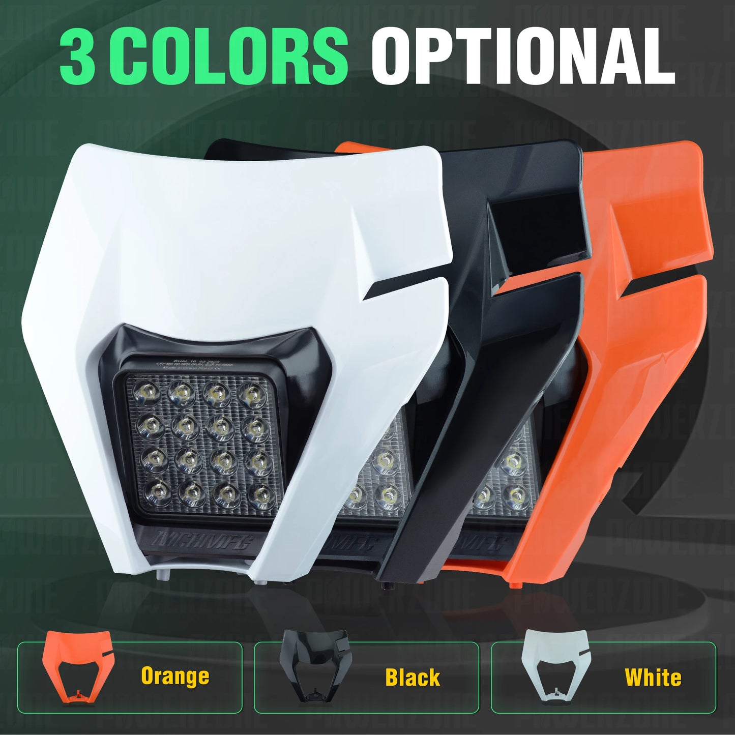 POWERZONE LED Headlight for KTM EXC XCF SX-F SMR Enduro Dirt Bike 2014-2023