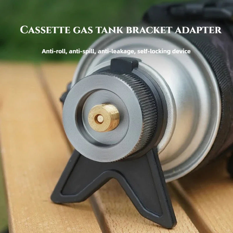 Camping Stove Adapter Butane Gas Connector Tank Valve Converter for Canisters