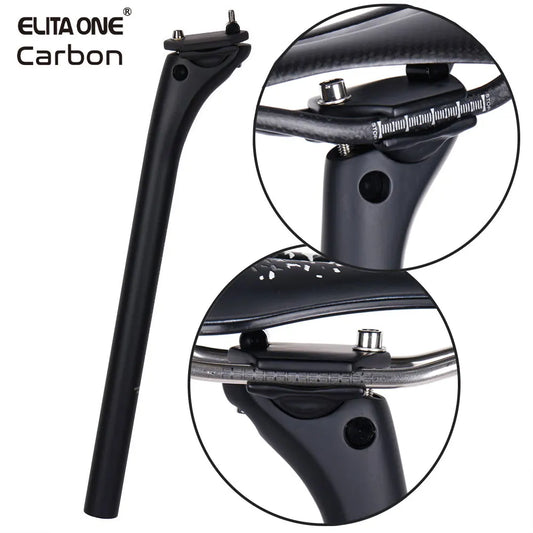 Road Bike Seatpost Carbon 20mm Offset 27.2/30.9/31.6mm MTB Ultralight