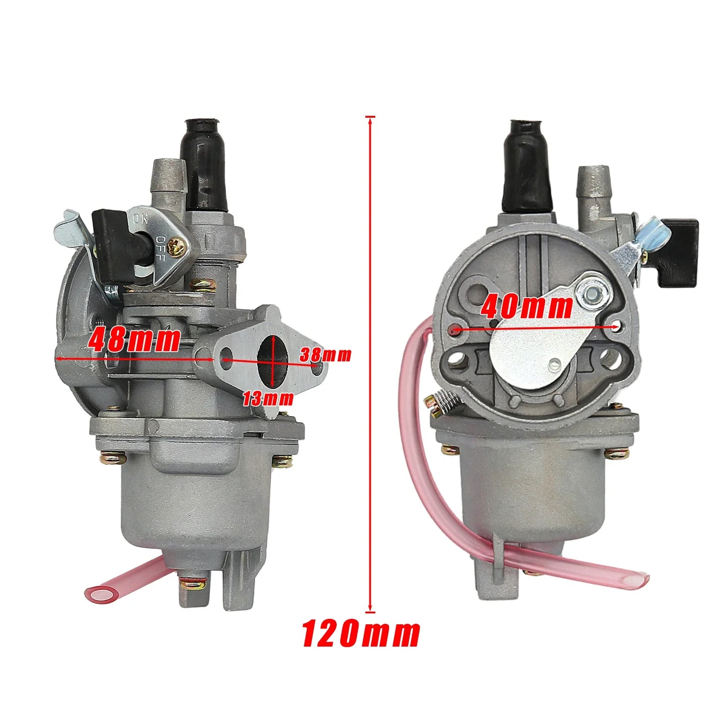 47cc 49cc 2-Stroke Carburetor for Pocket Bike Mini Quad ATV Dirt Bike Go Kart