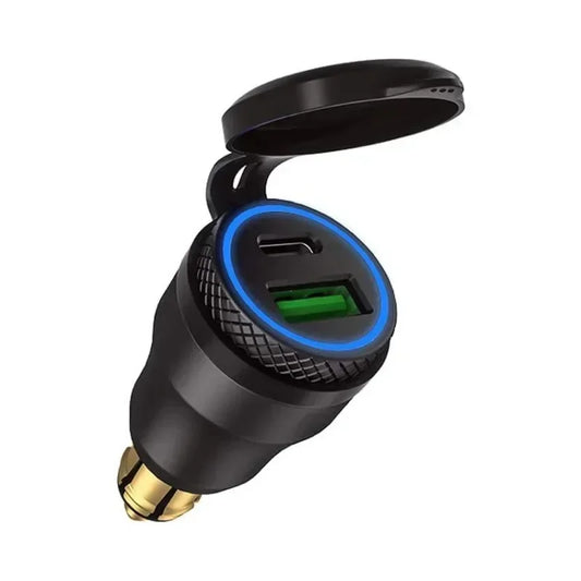 Motorcycle Waterproof Charger 30W USB Hella DIN Plug PD for BMW Ducati Triumph