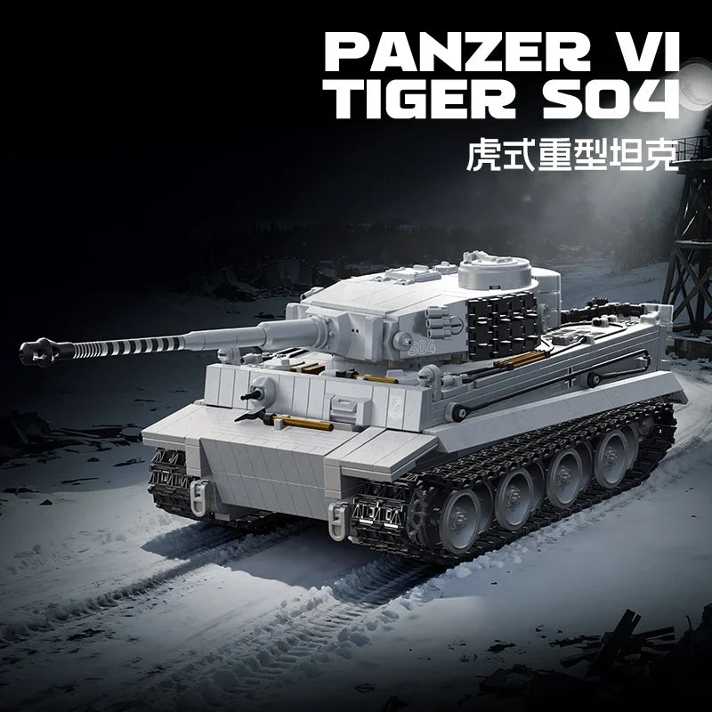German Tank Building Blocks Panzer III IV Tiger Heavy Brick Model Set