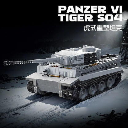 German Tank Building Blocks Panzer III IV Tiger Heavy Brick Model Set