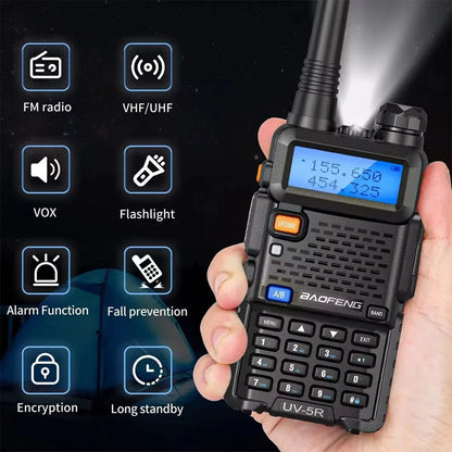 4PCS Baofeng UV-5R Two Way Radio Walkie Talkie Long Range 10KM 5W