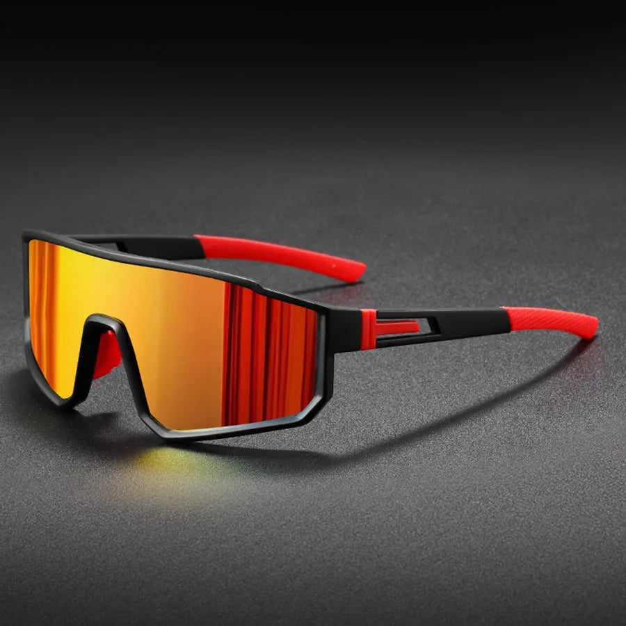 Men's Oversized Cycling Glasses Windproof Colorful Sports Sunglasses