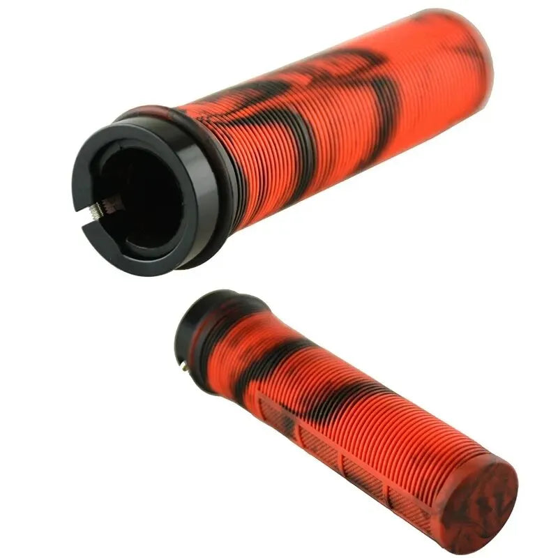 TPR Lock-On Bicycle Handlebar Grips Non-Slip MTB Rubber Grips