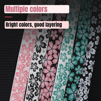 Sakura Pattern Bike Handlebar Tape Soft Road Gravel Bicycle Bar Wrap Grip