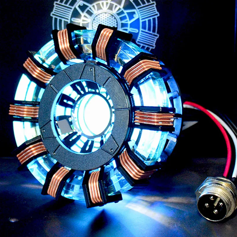 Avenger Iron Man Mk1 Arc Reactor Tony Stark Heart Of Mark Figure Led Light Model Superhero 1:1 Cosplay Toys Chest Lamp Kids Gift-EXPROTAS